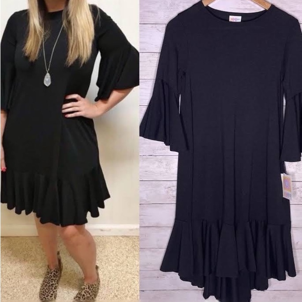 Black Ruffle Dress